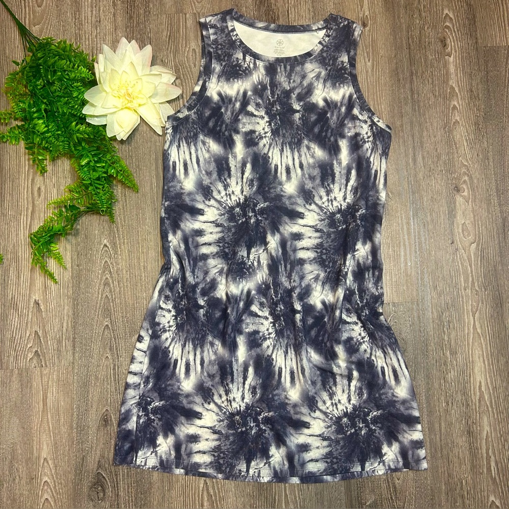GAIAM Tie Dye Sleeveless Knit Dress XL Beach Cover Up
